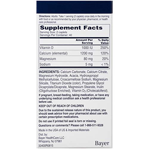 Citracal Slow Release 1200, 1200 mg Calcium Citrate and Calcium Carbonate Ble...