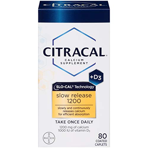 Citracal Slow Release 1200, 1200 mg Calcium Citrate and Calcium Carbonate Ble...
