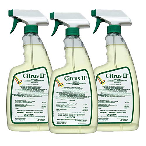 Citrus II Hospital Germicidal Deodorizing Cleaner, Fresh Citrus, 22-Fluid Oun...