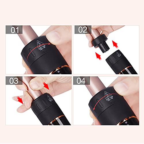 CkeyiN Curling Iron Set 5 in 1 Curling Wand 30s Instant Heat Up Hair Curler w...