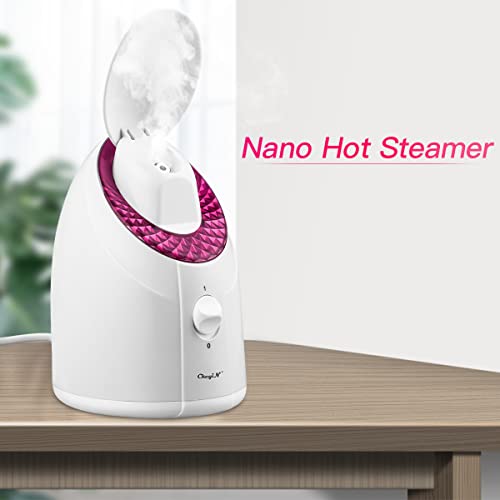 Facial Steamer CkeyiN Nano Ionic Facial Steamer with Adjustable Angle Mist Hu...
