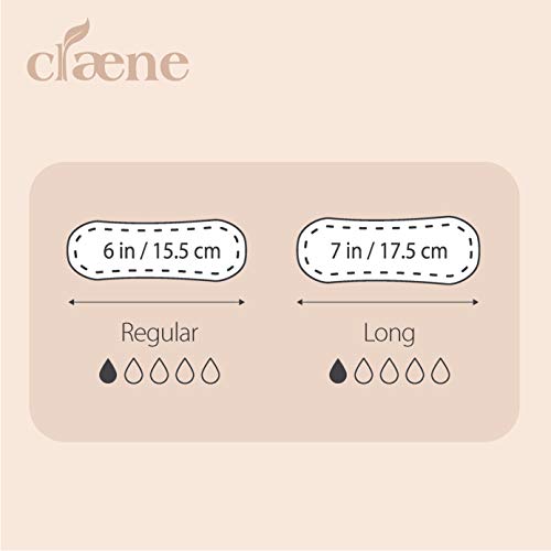 Claene Organic Cotton Panty Liners, Unscented,Thin, Cruelty-Free, Daily, Brea...