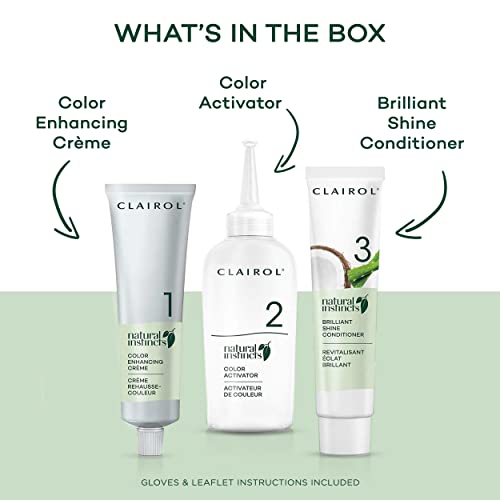 Clairol Natural Instincts Demi-Permanent Hair Dye, 6BZ Light Caramel Brown Ha...