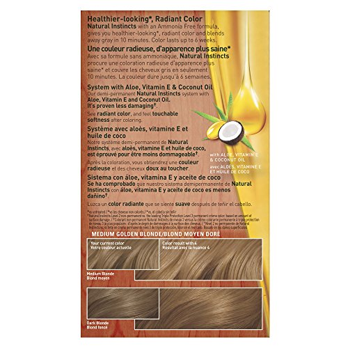 Clairol Natural Instincts Hair Color, [8G] Medium Golden Blonde 1 Each