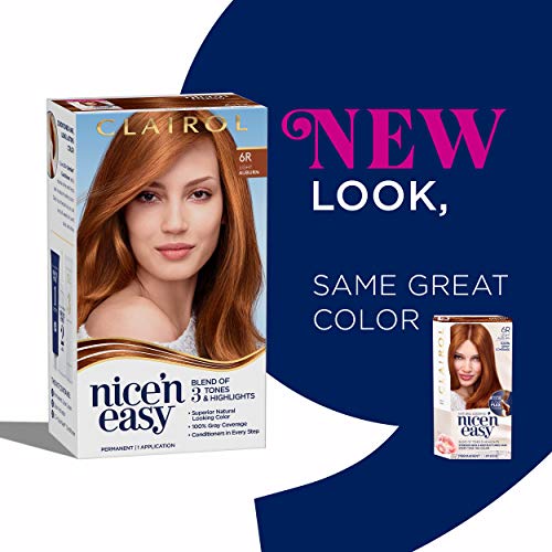 Clairol Nice'N Easy Crème 5R Medium Auburn (Pack of 3) (Packaging May Vary)