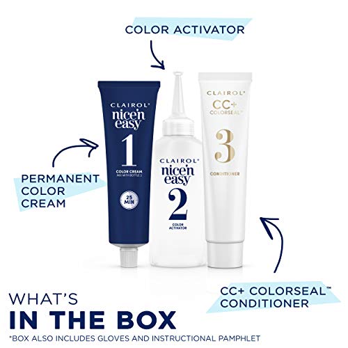Clairol Nice'N Easy Hair Color Crème, 2BB Blue Black, Pack of 3 (Packaging Ma...