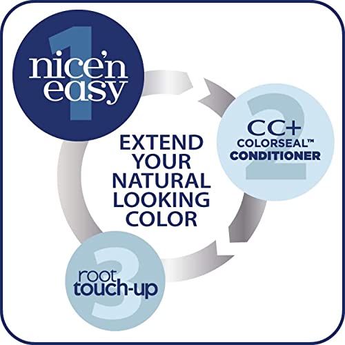 Clairol Nice'n Easy Liquid Permanent Hair Dye, 6 Light Brown Hair Color, 3 Count