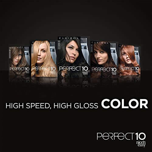 Clairol Nice'n Easy Perfect 10 Permanent Hair Dye, 6R Light Auburn Hair Color...