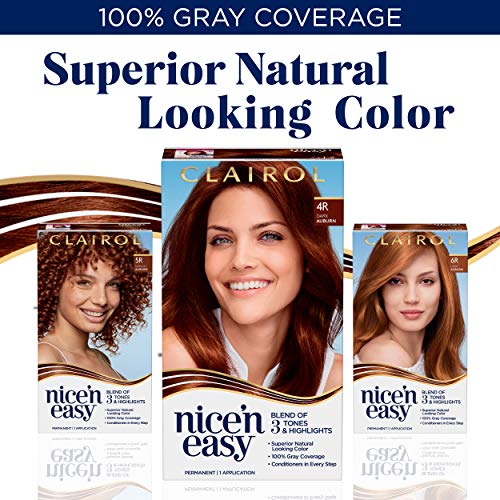 Clairol Nice'n Easy Permanent Hair Dye, 8SC Medium Copper Blonde Hair Color, ...
