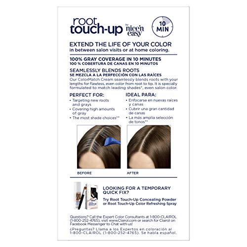 Clairol Root Touch-Up by Nice'n Easy Permanent Hair Dye, 5G Medium Golden Bro...