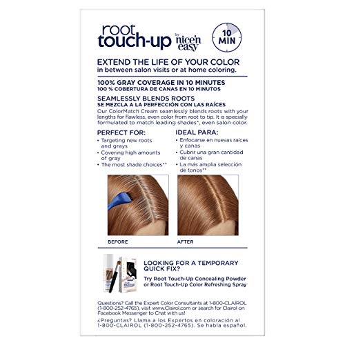Clairol Root Touch-Up by Nice'n Easy Permanent Hair Dye, 6R Light Auburn/Redd...