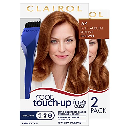 Clairol Root Touch-Up by Nice'n Easy Permanent Hair Dye, 6R Light Auburn/Redd...