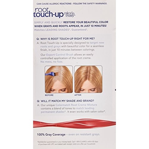 Clairol Root Touch-Up by Nice'n Easy Permanent Hair Dye, 8.5A Medium Champagn...