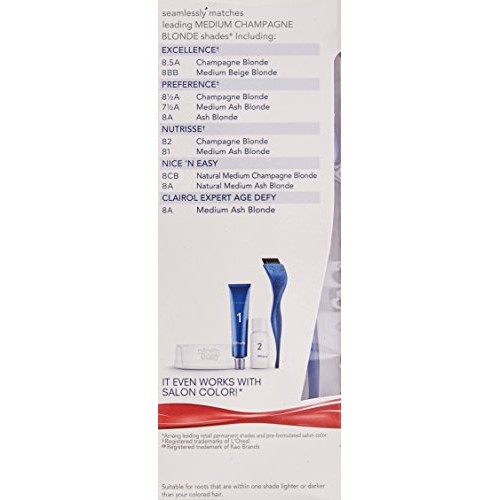 Clairol Root Touch-Up by Nice'n Easy Permanent Hair Dye, 8.5A Medium Champagn...