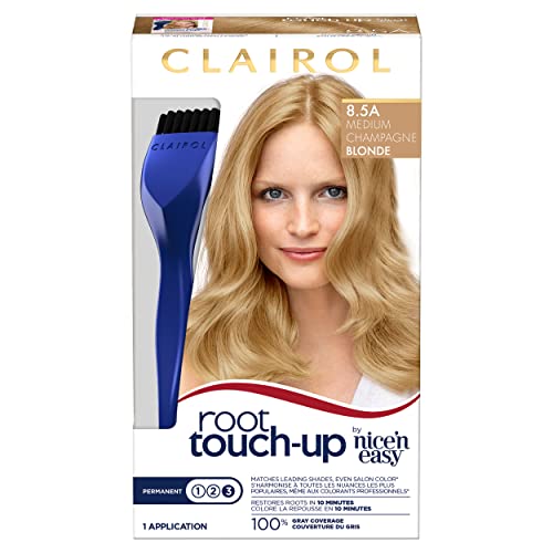 Clairol Root Touch-Up by Nice'n Easy Permanent Hair Dye, 8.5A Medium Champagn...