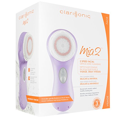 Clarisonic Mia 2, Sonic Facial Cleansing Brush System, 2 Speeds for Gentle an...