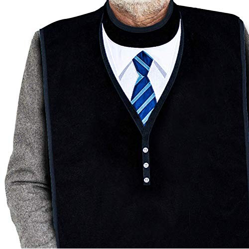 Classy Pal, Adult Bibs for Men, Dress ‘n Dine Clothing Protectors for Eating,...
