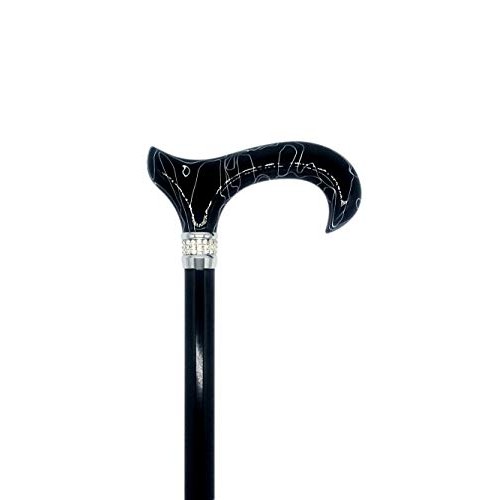 Classy Walking Canes CWC4170BKD Adjustable Black Diamond Cane - Black, 31-38”...
