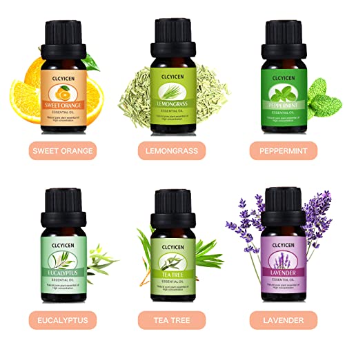 Essential Oil Gift Set,6 pcs Scented Lavender, Eucalyptus, Lemongrass, Orange...
