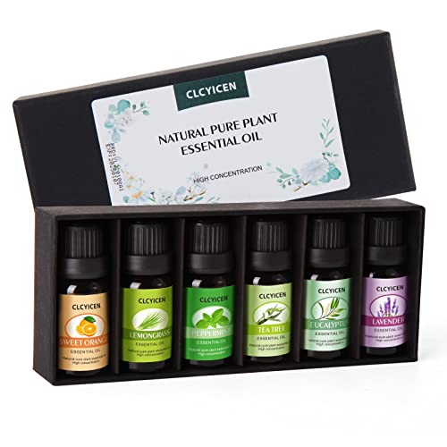 Essential Oil Gift Set,6 pcs Scented Lavender, Eucalyptus, Lemongrass, Orange...