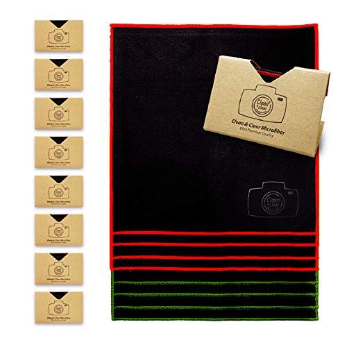 Microfiber Cleaning Cloth, Extra Large [8 Pack] Ultra Premium Quality Lens Mi...