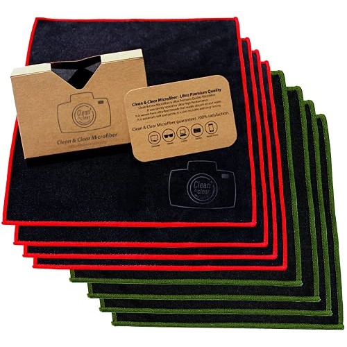 Microfiber Cleaning Cloth, Extra Large [8 Pack] Ultra Premium Quality Lens Mi...