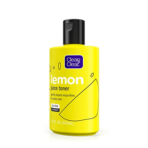 Clean & Clear Brightening Lemon Juice Facial Toner with Vitamin C and Lemon E...