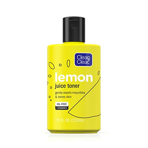 Clean & Clear Brightening Lemon Juice Facial Toner with Vitamin C and Lemon E...
