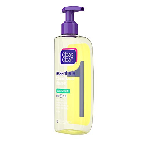 Clean & Clear Essentials Foaming Facial Cleanser for Sensitive Skin, Oil-Free...
