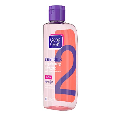 Clean & Clear Essentials Oil-Free Deep Cleaning Face Astringent with 2% Salic...