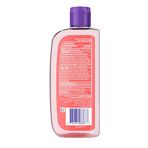 Clean & Clear Essentials Oil-Free Deep Cleaning Face Astringent with 2% Salic...