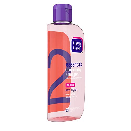 Clean & Clear Essentials Oil-Free Deep Cleaning Face Astringent with 2% Salic...