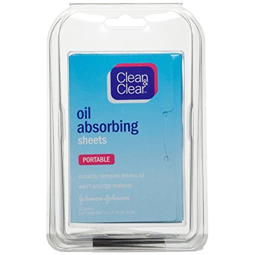 Clean & Clear Oil Absorbing Sheets, 50 Count (Pack of 6)