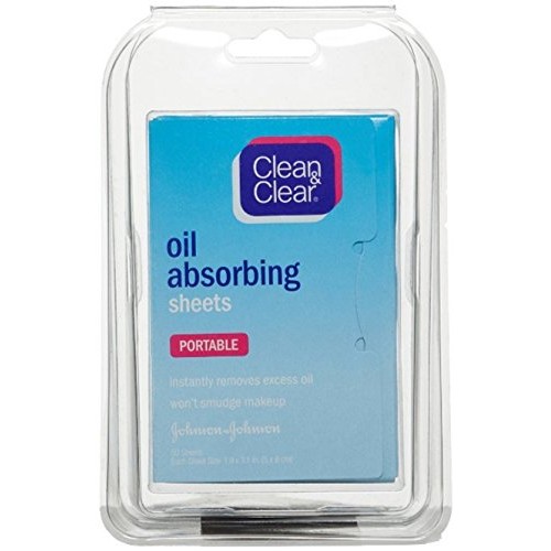 CLEAN & CLEAR Oil Absorbing Sheets 50 Each (Pack of 4)