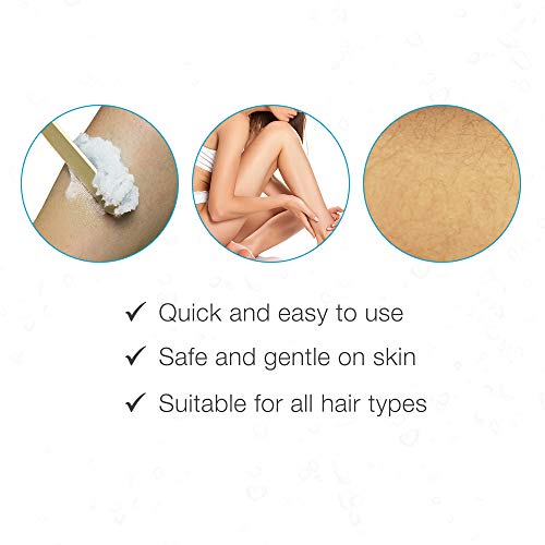 Clean + Easy Bleach Cream Hair Lightener, Lightens Facial and Body Hair, Safe...