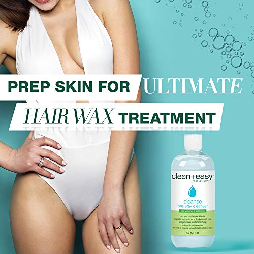Clean + Easy Cleanse- Pre Wax Cleanser, Removes Any Traces Of Oils and Make-u...