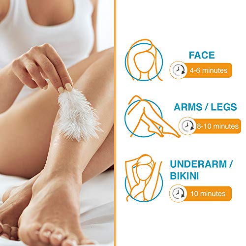 Clean + Easy Cream Gentle Depilatory for Face & Body 4oz, 2-Pack