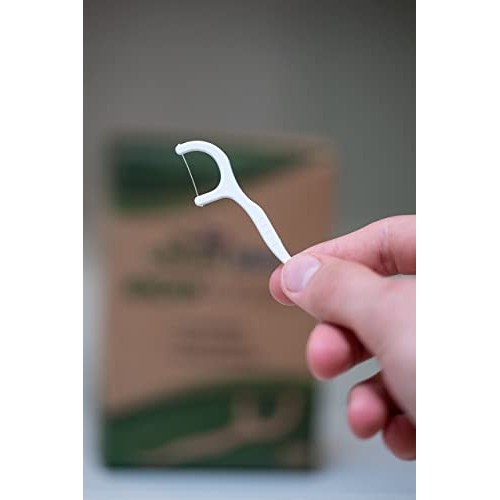 Clean Idea EcoFlosser - 300 Picks - Biodegradable Floss Pick - Dental Floss P...