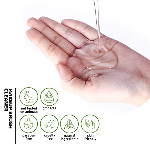 Clean-n-Fresh Plant Based Organic Makeup Brush Cleaner Set For Brushes, Beaut...