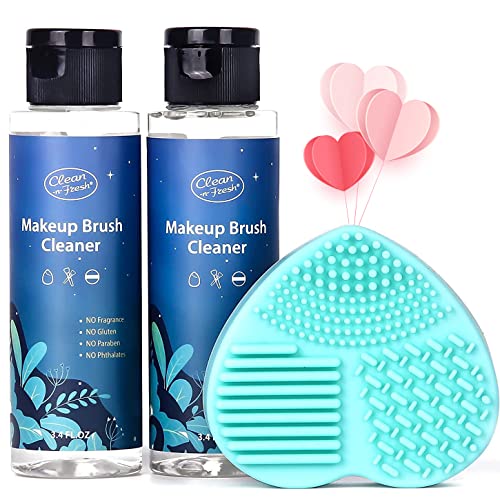 Clean-n-Fresh Plant Based Organic Makeup Brush Cleaner Set For Brushes, Beaut...