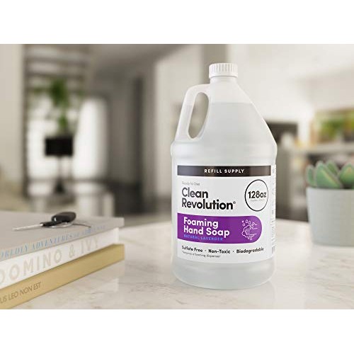 Clean Revolution Foaming Hand Soap Refill Supply Container. Ready to Use Form...