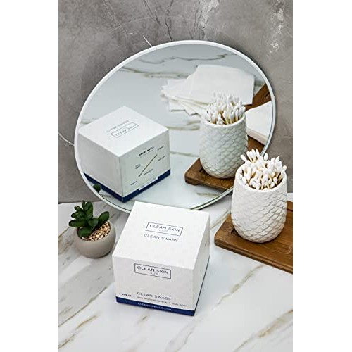 Clean Skin Club Clean Swabs | 500CT | One Pointed Tip | Biodegradable + Organ...