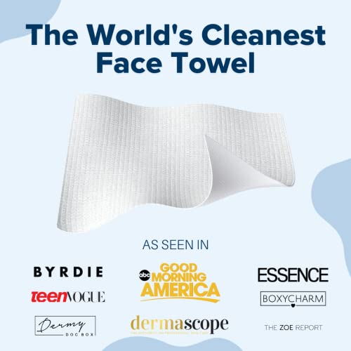 Clean Skin Club Clean Towels | Worlds 1ST Biodegradable Face Towel | Disposab...