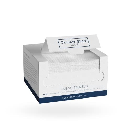 Clean Skin Club Clean Towels | Worlds 1ST Biodegradable Face Towel | Disposab...