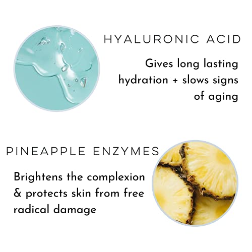 Clean Skin Club Pineapple Glow Mist | Hyaluronic Acid + Peptides | Papaya + C...