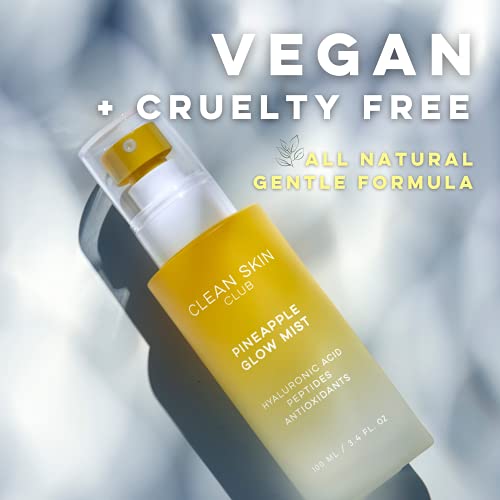 Clean Skin Club Pineapple Glow Mist | Hyaluronic Acid + Peptides | Papaya + C...