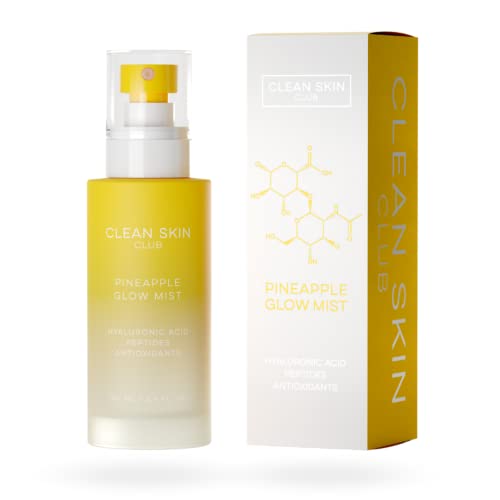 Clean Skin Club Pineapple Glow Mist | Hyaluronic Acid + Peptides | Papaya + C...