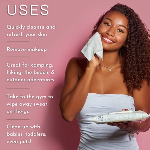 Clean Skin Club - XL Premium Face Wipes | Extra Moist Makeup Removing Towelet...
