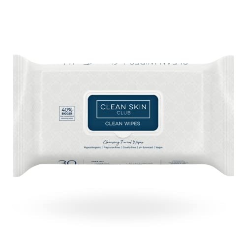 Clean Skin Club - XL Premium Face Wipes | Extra Moist Makeup Removing Towelet...