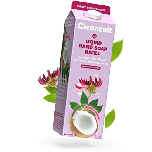 Cleancult Liquid Hand Soap Refill, Sweet Honeysuckle Scent, 32 oz, Cruelty Fr...